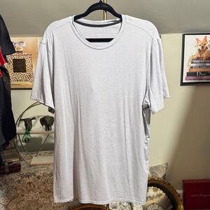NWOT Hylete Classic Micro Striped Gray Men's Crew Neck T-Shirt